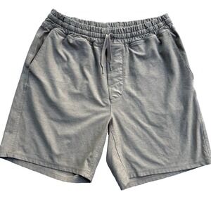 Outdoor Voices Athletic Shorts Men Medium Beige Gym Running Drawstring 7" Inseam